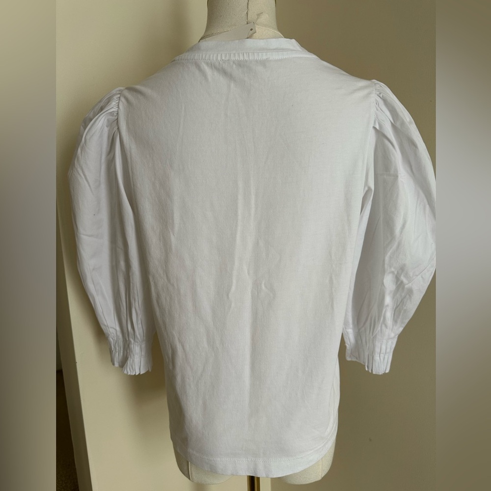 NWT Madewell Puff Sleeve Knit Top- Medium - Picture 6 of 8